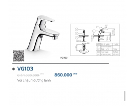 VÒI LABO LẠNH VIGLACERA VG103