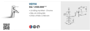 VÒI LABO NÓNG LẠNH VIGLACERA VG102