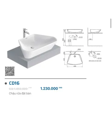 LAVABO VIGLACERA CD16