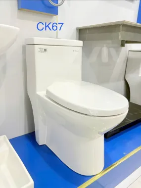 BỒN CẦU KHỐI THIÊN THANH WATER CK67 NẮP ÊM