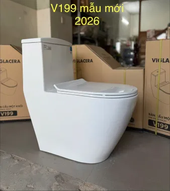       BỒN CẦU LIỀN KHỐI VIGLACERA V199 NẮP ÊM