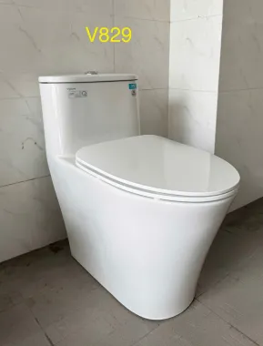 BỒN CẦU LIỀN KHỐI VIGLACERA V829 NẮP ÊM