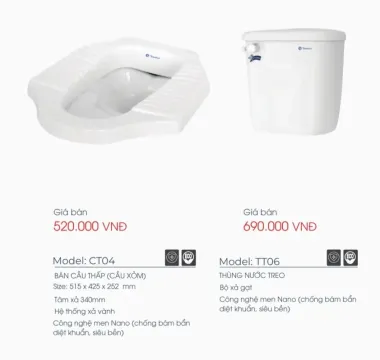BỒN CẦU XỔM + KÉT TREO THIÊN THANH