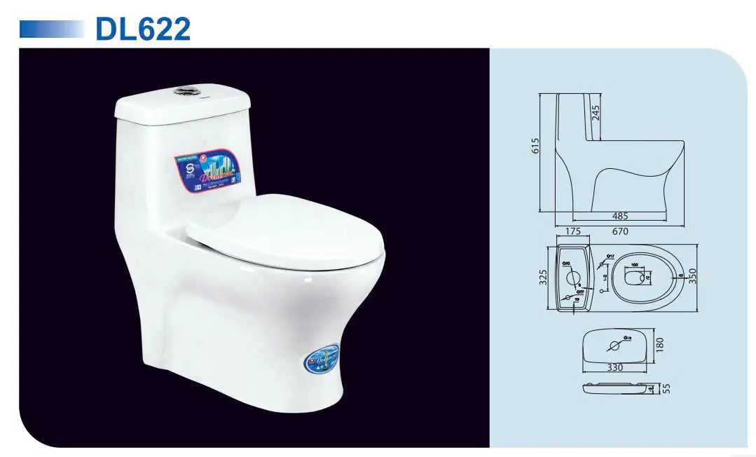 BỒN CẦU LIỀN KHỐI DOLACERA DL622